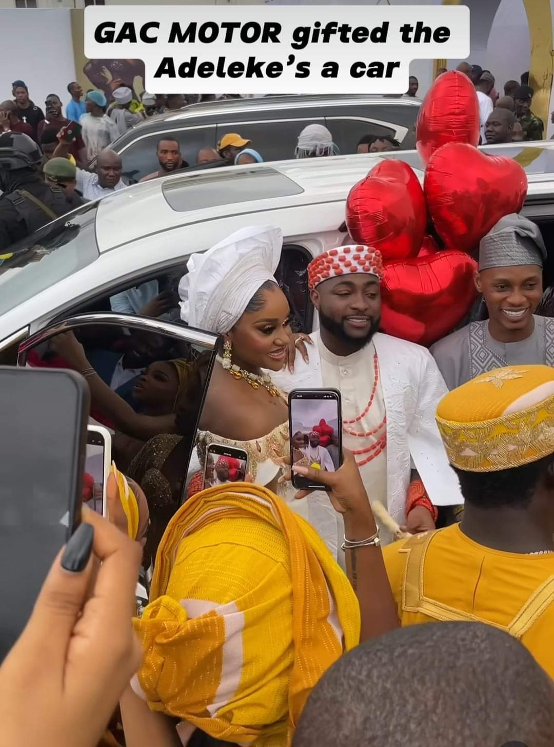 GAC Motors Chairman surprise David Adeleke aka Davido on wedding Day